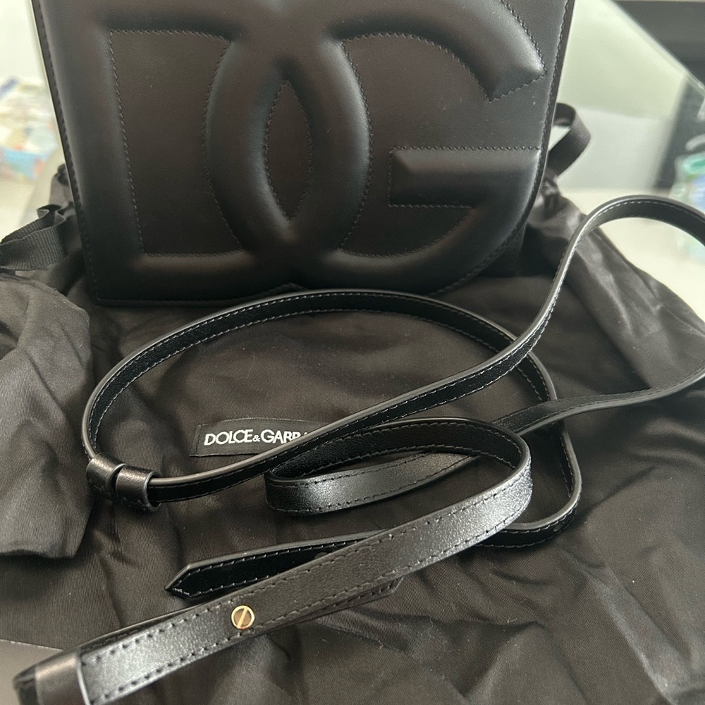 Dolce & Gabbana Black Embossed Bag - Picture 5 of 5